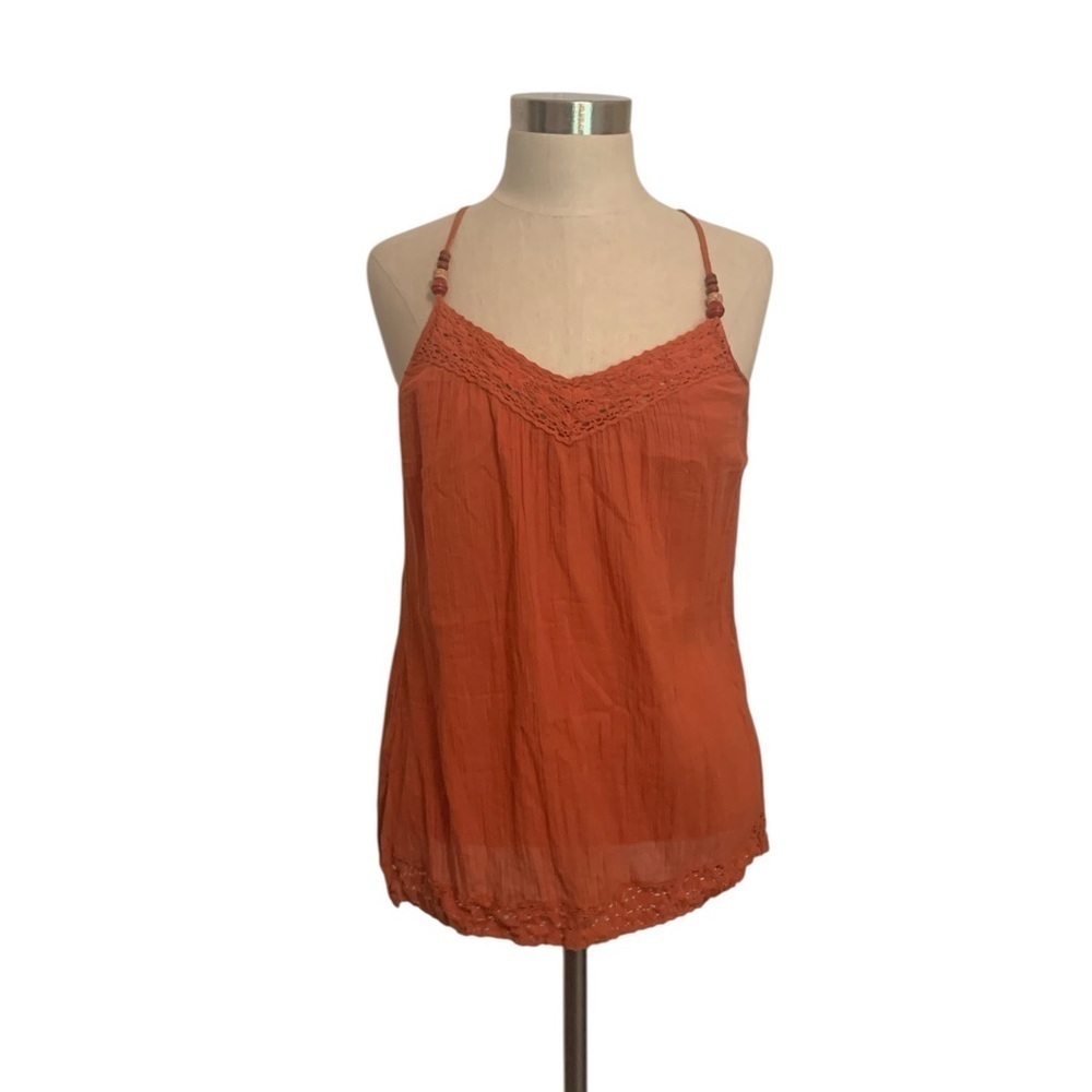 Old Navy Orange Sleeveless Camisole with Spaghetti Straps